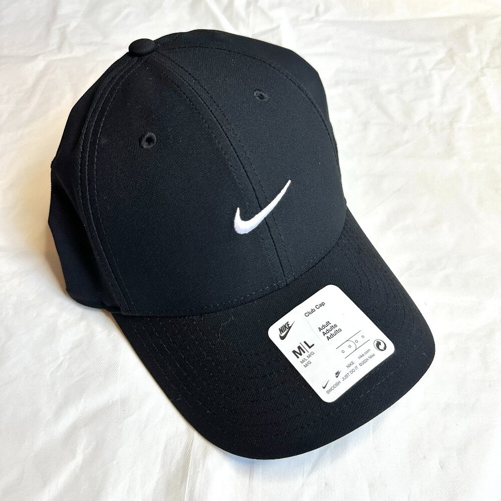 Nike Men's Logo Swoosh Cap Athletic Sport Streetwear Hat M/L Dri-FIT Authentic